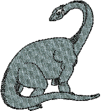 Dinosaur machine embroidery design for babies