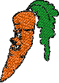 Carrot free embroidery design