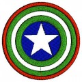 Captain America Logo Embroidery Designs