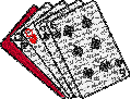 two pairs poker card embroidery designs for babies