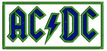 AC/DC logo top quality download free embroidery patterns