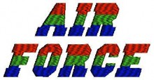 Air Force Embroidery Design