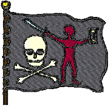 pirate captain dulaien flag brother embroidery designs