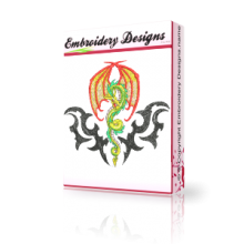 Tribal Dragon's Revenge Embroidery Design
