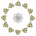 Table Center Embroidery Design