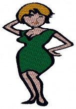 Sexy Woman Free Embroidery designs-Embroiderydesigns.name