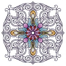 Crazy quilt embroidery Machine-Embroidery Design