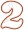 Number 2 Aplique  Embroidery design-Immaginary Logo Type