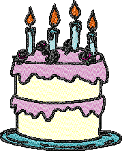 Birthday cake embroidery design