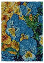 Pansy Rapsody Art Embroidery Design