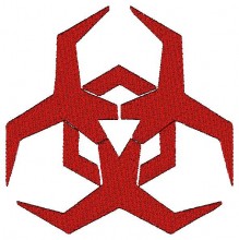 Malware Hazard Symbol Embroidery Designs,Embroiderydesigns.name