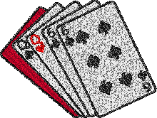 two pairs poker card embroidery designs for babies