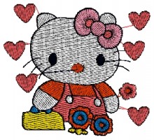 Hello Kitty Baby Embroidery designs-Embroiderydesigns.name