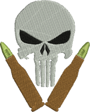 advanced embroidery designs american punisher