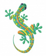 thrilling lizard embroidery design