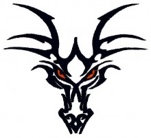 Tribal Dragon Embroidery designs-Embroiderydesigns.name