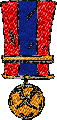 Two Swords medal embroidery design