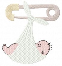 baby pin free embroidery design pes