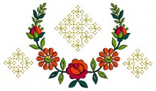 Corner Embroidery designs