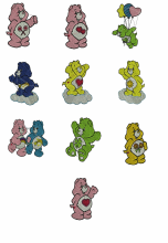 Care Bears  Machine embroidery Designs