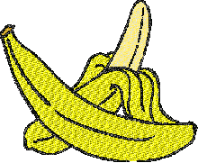 Bananna free embroidery design