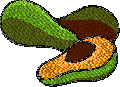 Avacado Embroidery Design