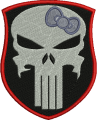 Kitty Punisher Embroidery Design