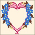 Valentine Embroidery Heart Design
