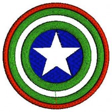 Captain America Logo Embroidery Designs