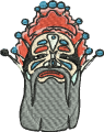 Free cinese Mask embroidery design