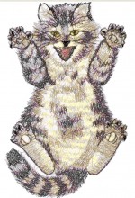 Kitty embroidery design