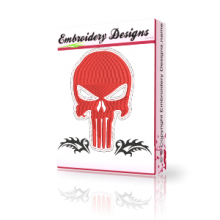 Punisher Embroidery Design