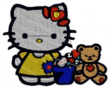 Hello Kitty Baby Embroidery designs-Embroiderydesigns.name