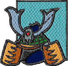 samurai helmet free embroidery design download