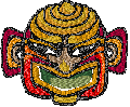 African Mask embroidery design