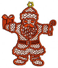 Christmas Lace Embroidery Design