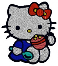 Hello Kitty Baby Embroidery designs-Embroiderydesigns.name