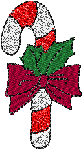Candy cane small children embroidery designs